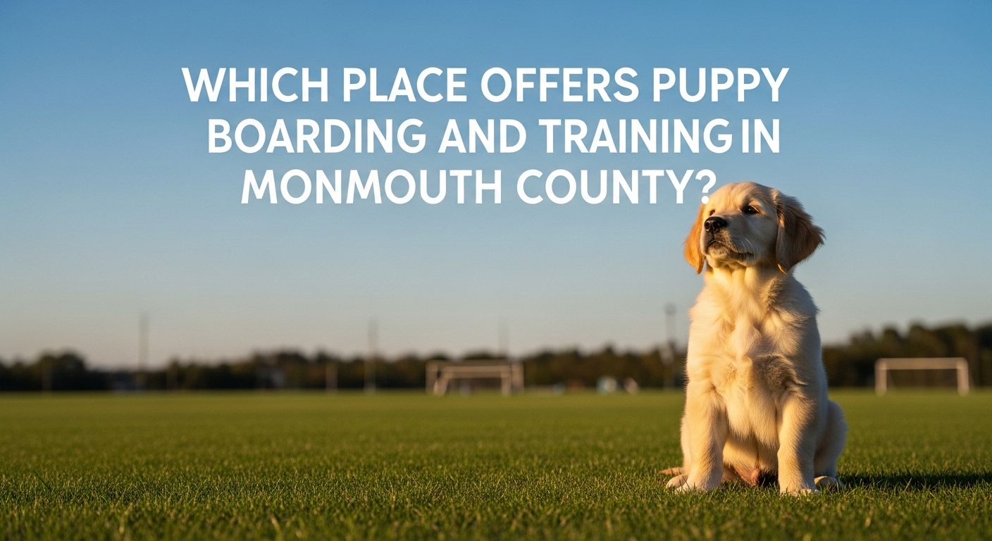 Which Place Offers Puppy Boarding and Training in Monmouth County?