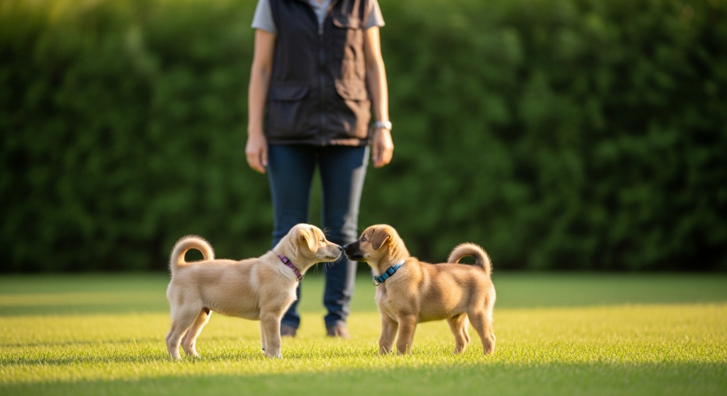 Safe Dog Socialization on Our 12-Acre puppy training camp, monmouth County