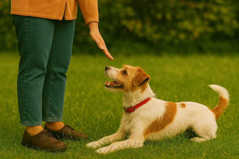 Obedience dog training