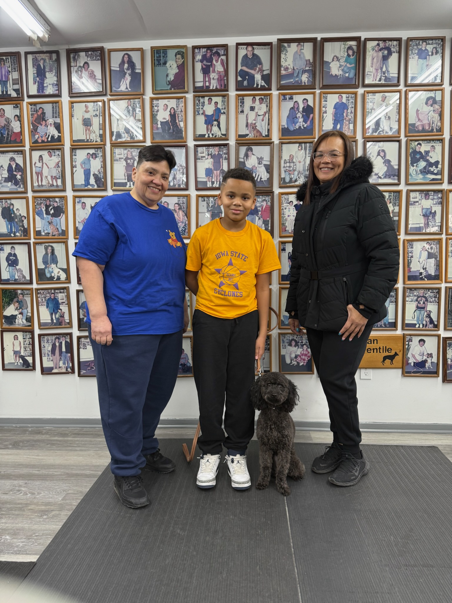 Testimonials 5 - Family with their trained dog at Dan Gentile Dog Training Center