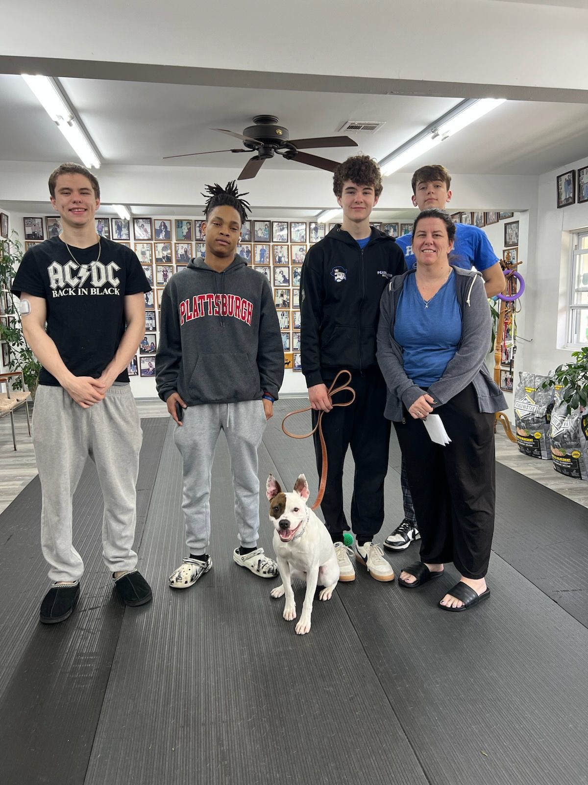 Testimonials 16 - Dog owner with trained dog after board and train at Dan Gentile