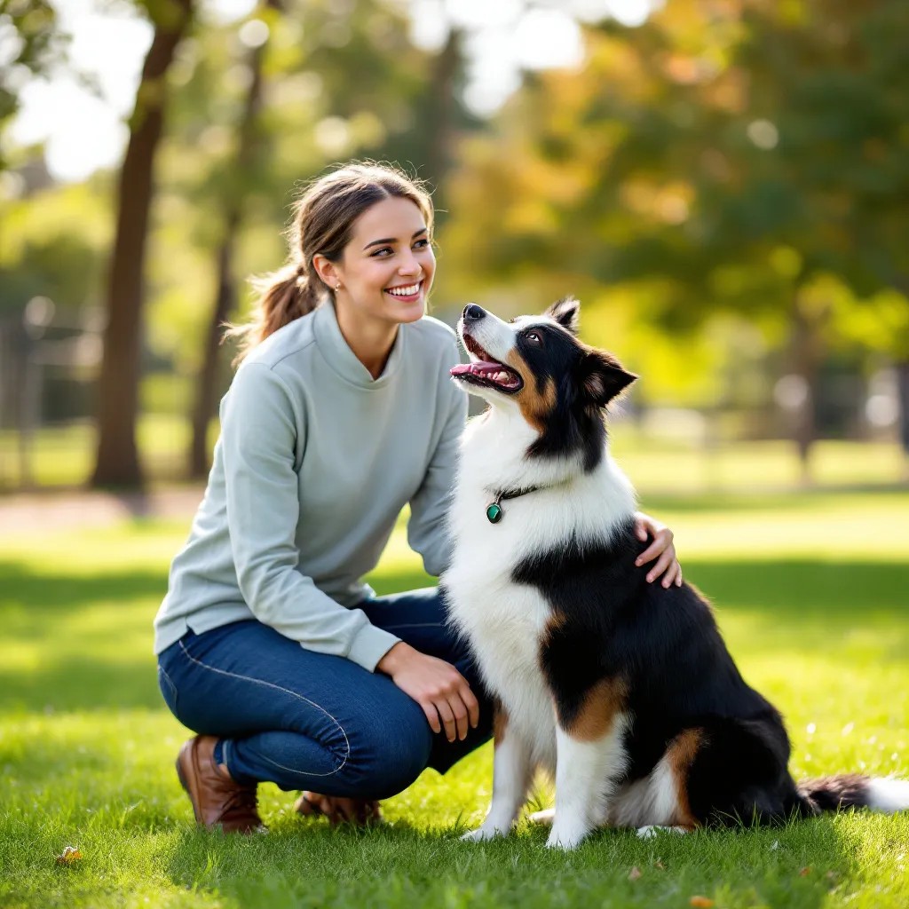 Dog Training Stay Away Camp: What It Really Is and Why NJ Dog Owners Choose It 4 - dog training stay away camp Happy dog owner reunited with her well-trained dog after completing a dog training stay away camp in Monmouth County