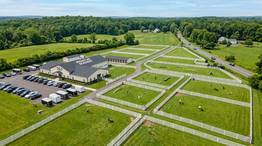 Board and Train Dog Training: The Complete Guide to Immersive Canine Education in New Jersey 2 - Board and Train Dog Training,board and train dog training in New Jersey,dog training,immersive dog training,leash manners Board and Train Dog Training center in Monmouth County